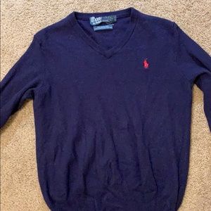 Polo Ralph Lauren navy blue wool sweater